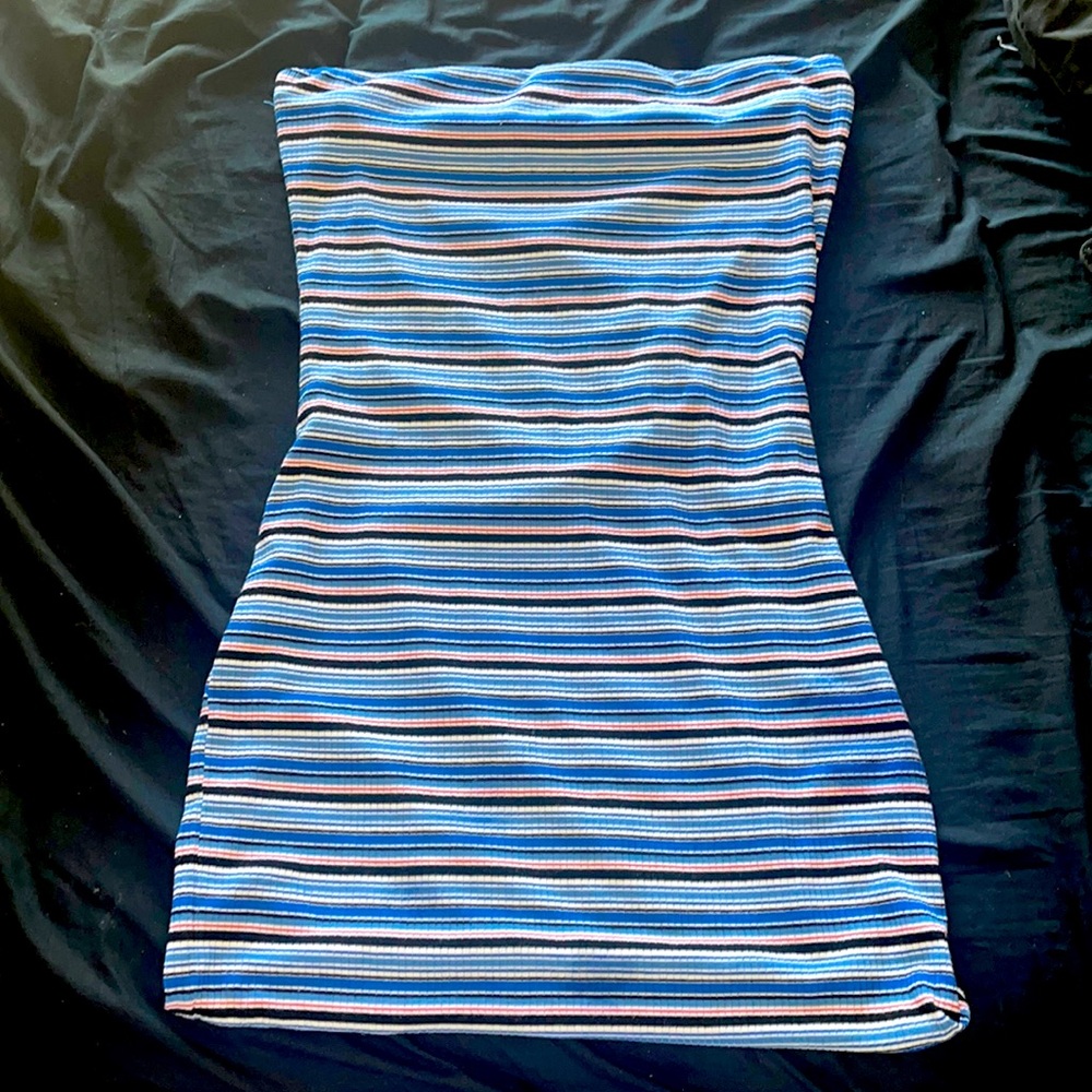 Blue stripped Mini dress